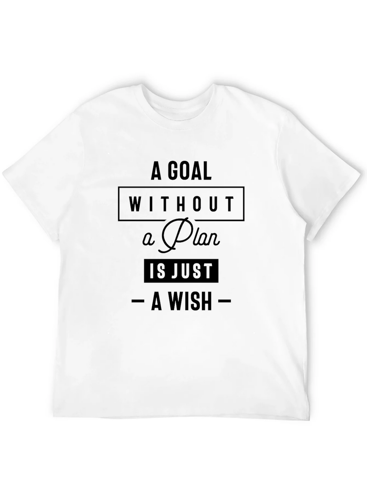 Goal Without a Plan Graphic Tee - Motivational Shirt product image 11
