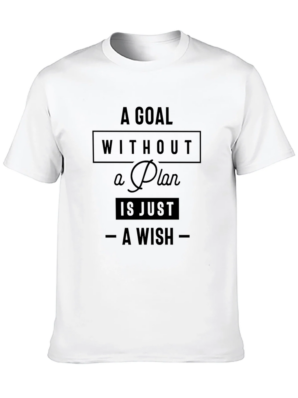 Goal Without a Plan Graphic Tee - Motivational Shirt product image 9