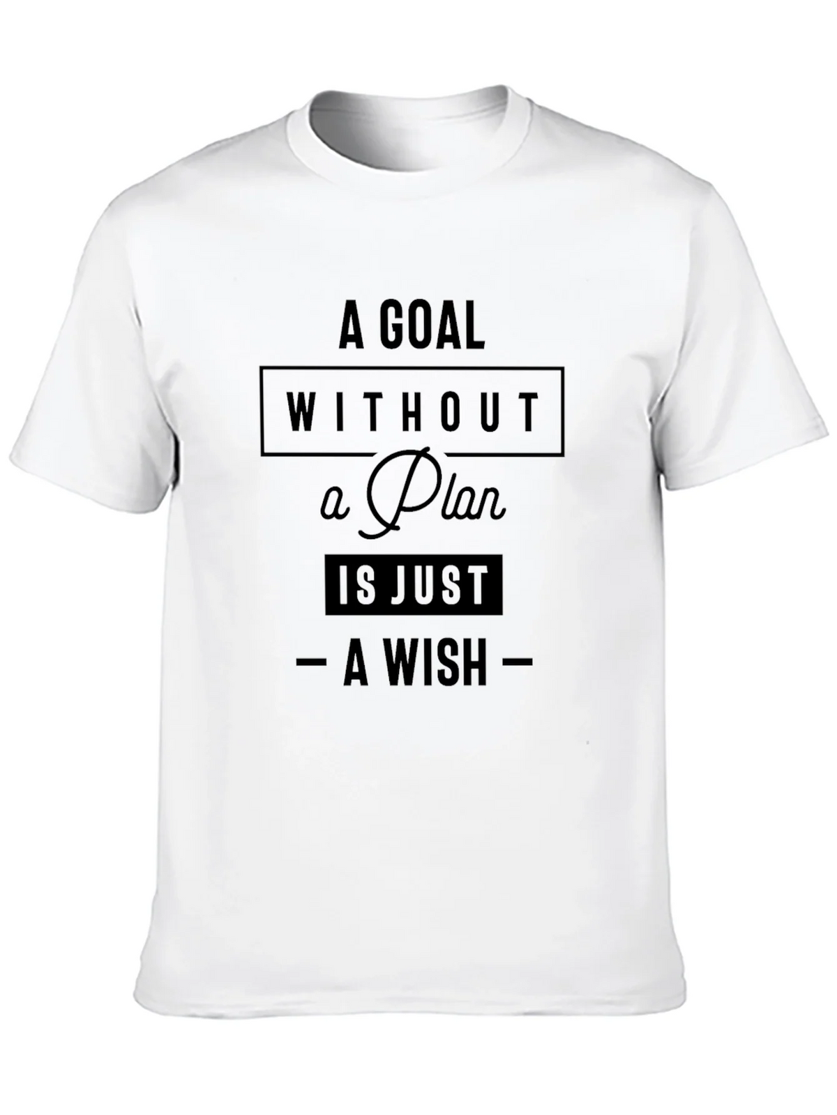 Goal Without a Plan Graphic Tee - Motivational Shirt product image 9