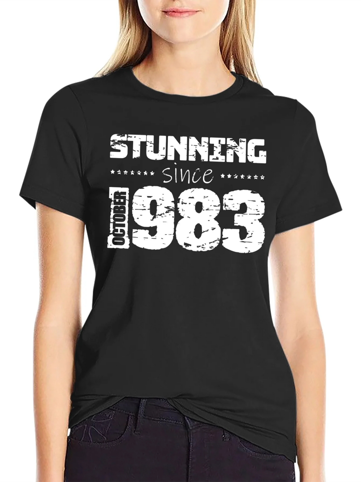 Stunning Since October 1983 Black T-Shirt product image 2
