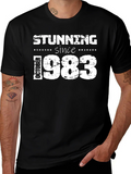 Stunning Since October 1983 Black T-Shirt product image 1