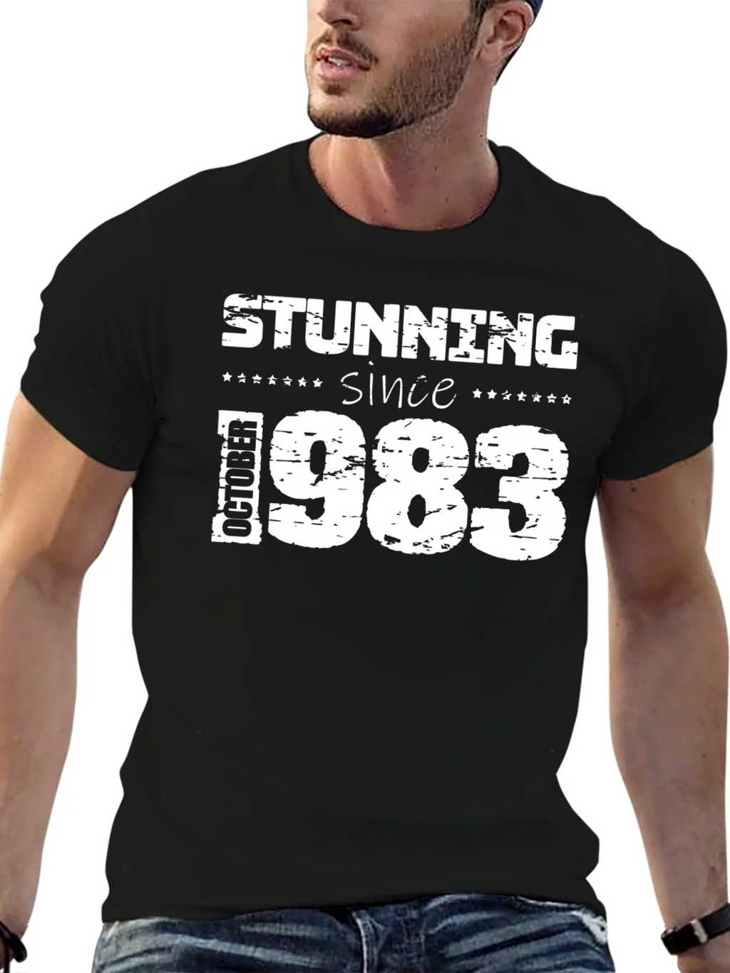 Stunning Since October 1983 Black T-Shirt product image 6
