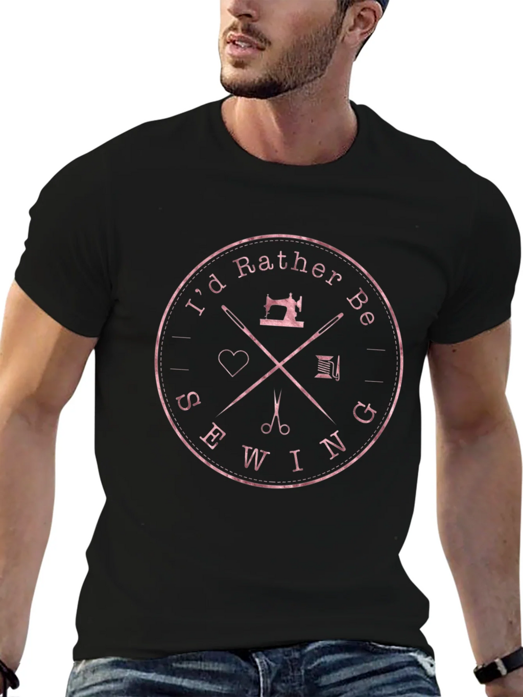 Sewing Enthusiast T-Shirt - Id Rather Be product image 6