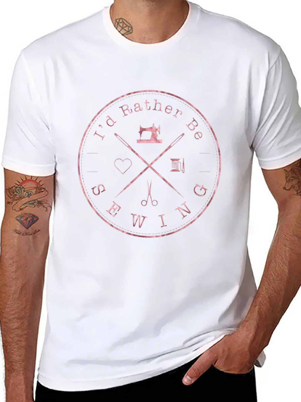Sewing Enthusiast T-Shirt - Id Rather Be product image 7