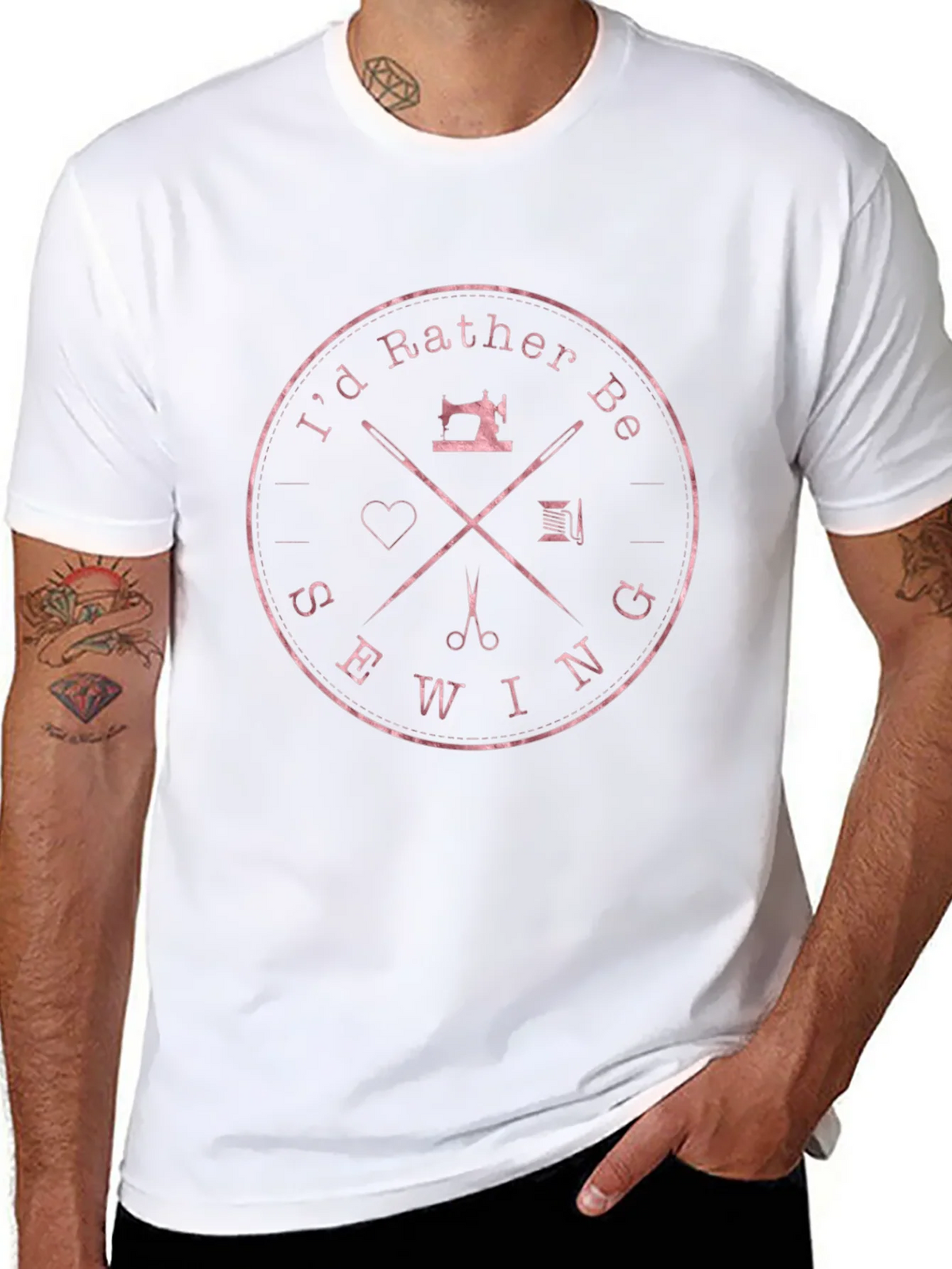 Sewing Enthusiast T-Shirt - Id Rather Be product image 7