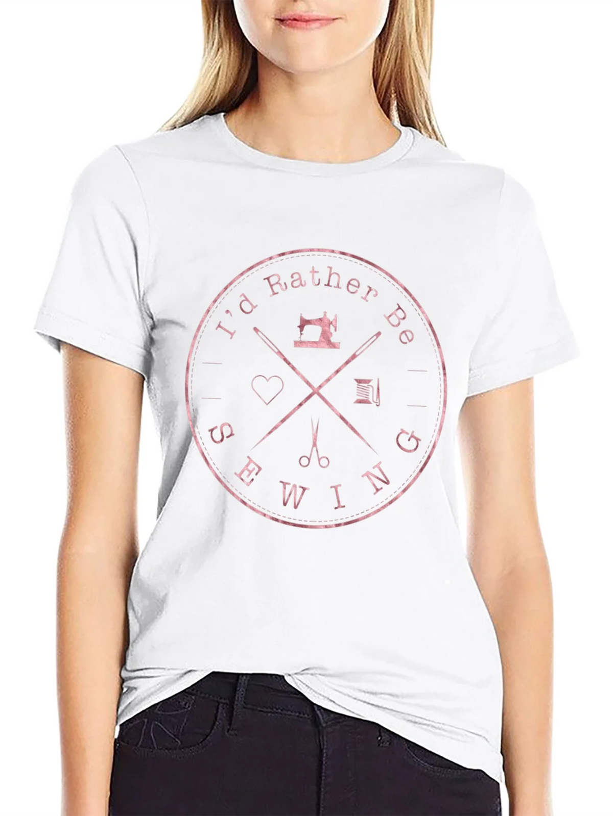 Sewing Enthusiast T-Shirt - Id Rather Be product image 8