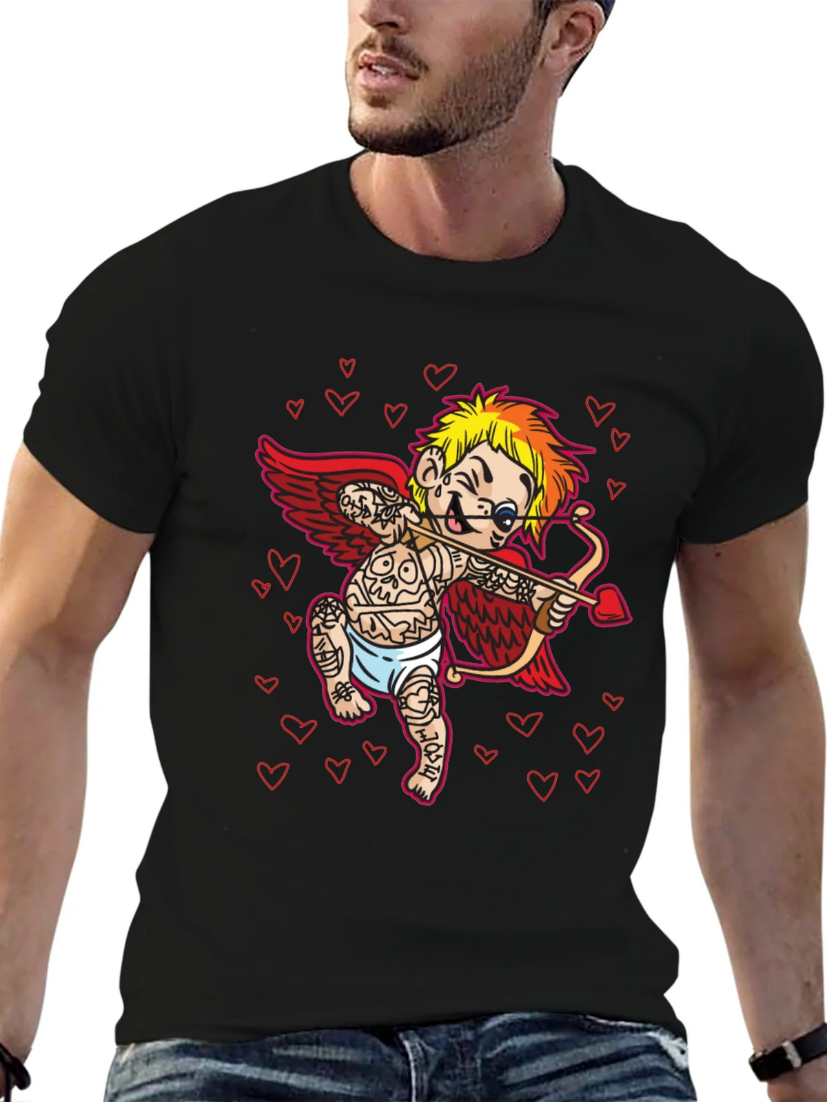 Tattooed Cupid T-Shirt - Valentines Day product image 6