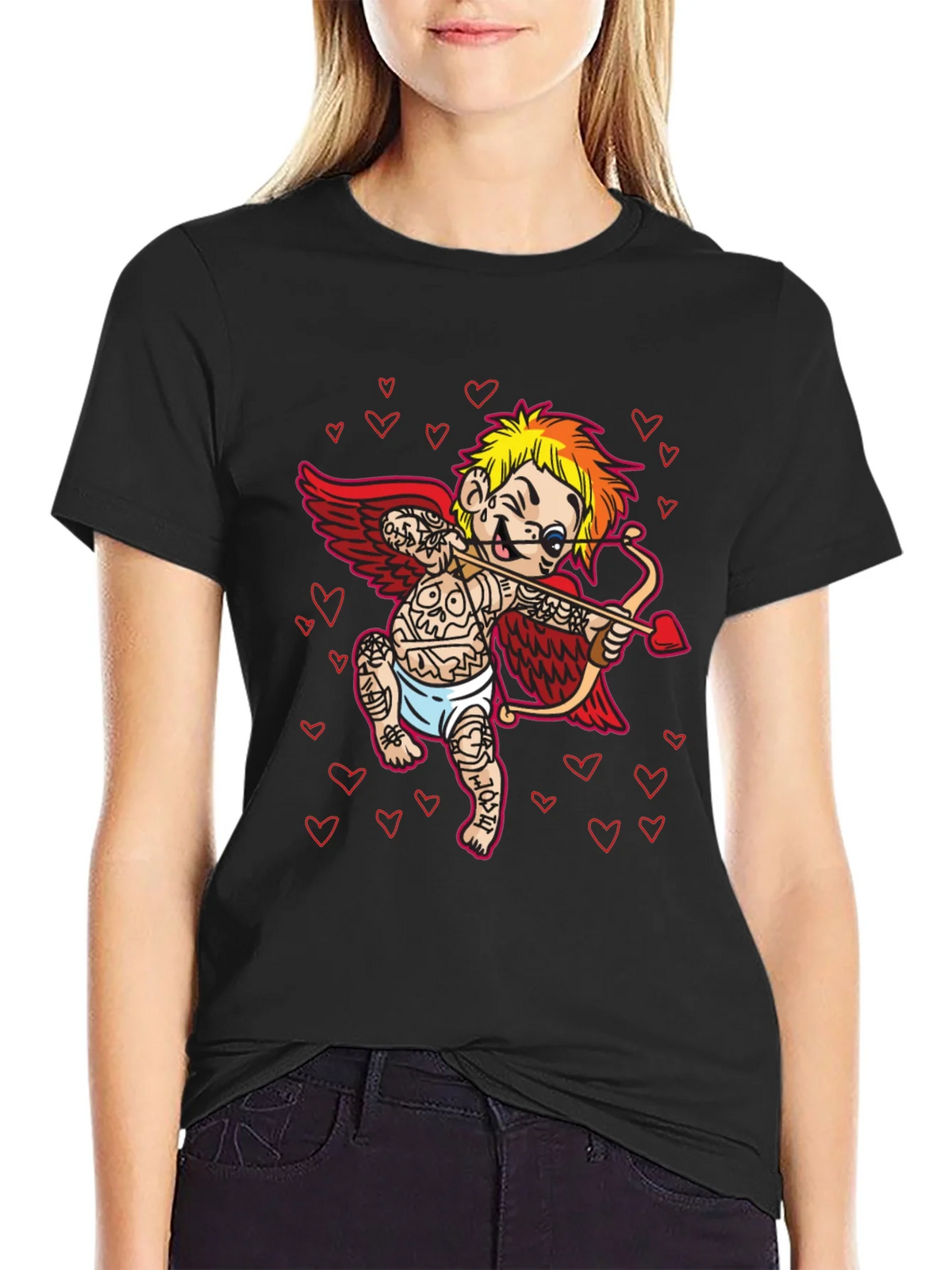 Tattooed Cupid T-Shirt - Valentines Day product image 2