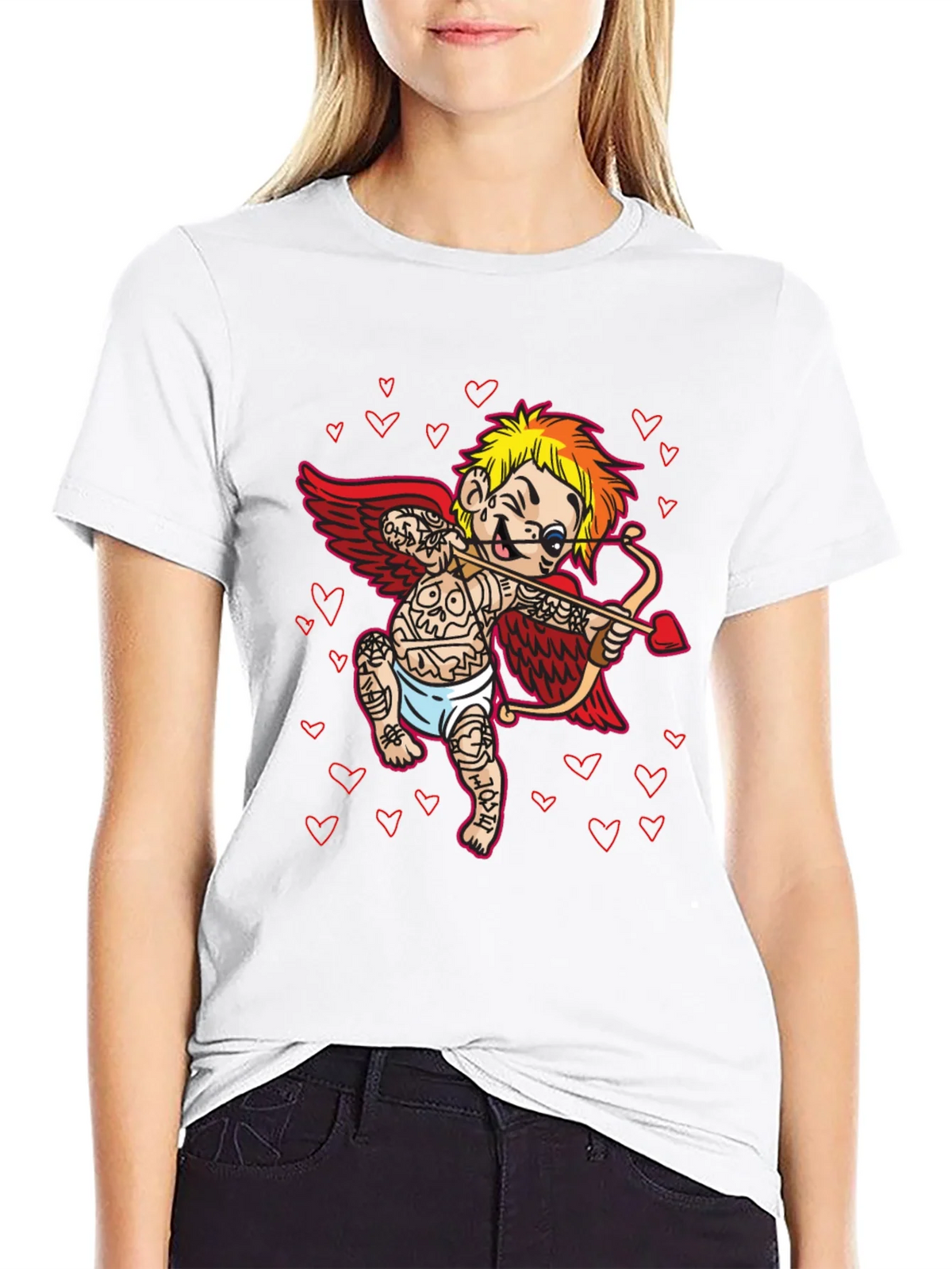 Tattooed Cupid T-Shirt - Valentines Day product image 8