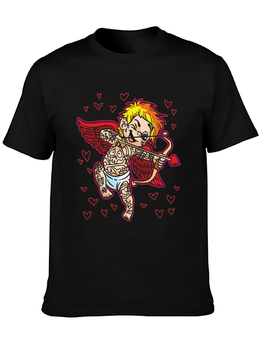 Tattooed Cupid T-Shirt - Valentines Day product image 3