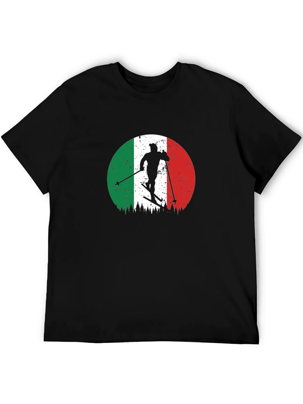 Italian Flag Skiing T-Shirt - Retro Style product image 4