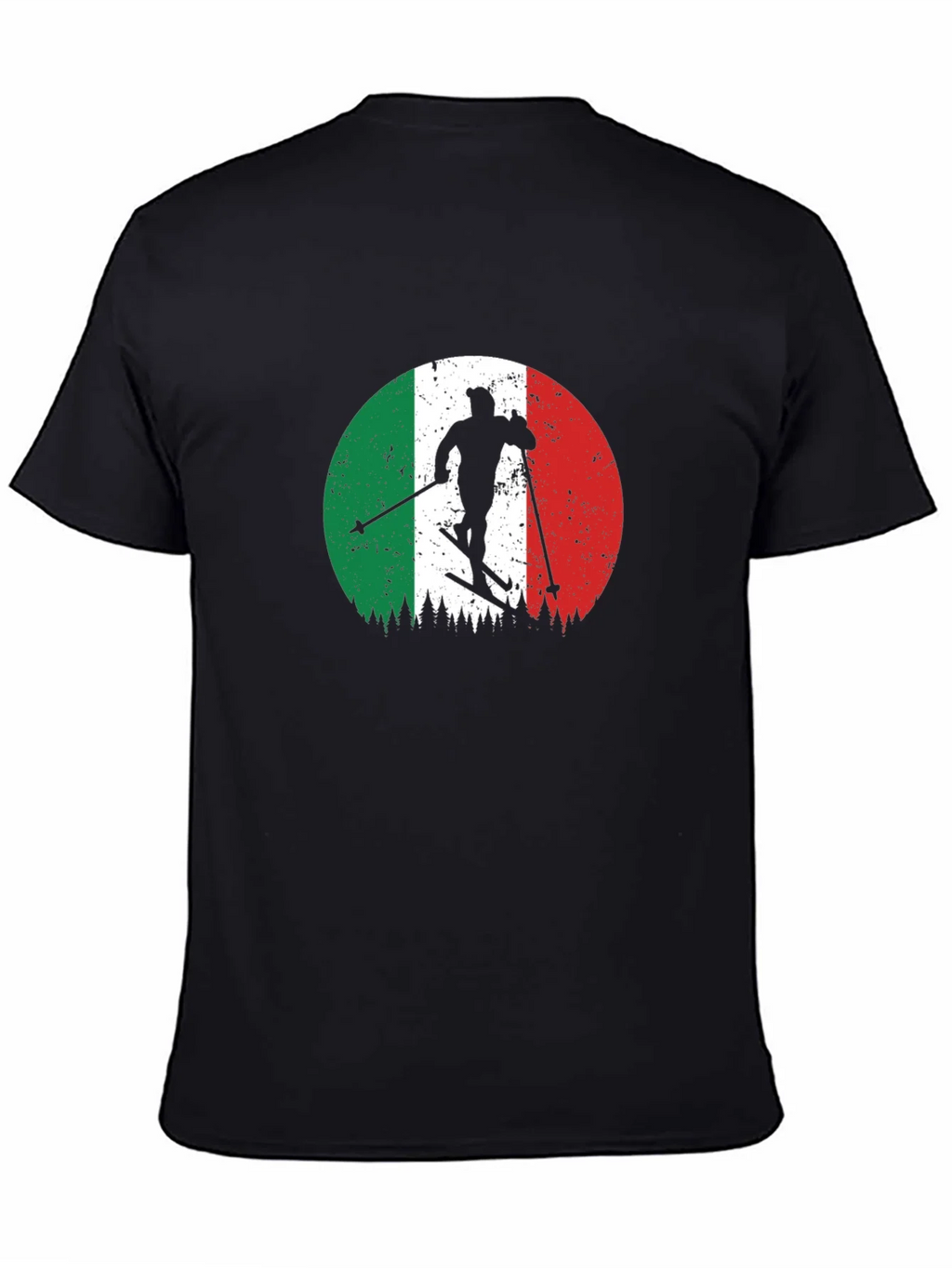 Italian Flag Skiing T-Shirt - Retro Style product image 3