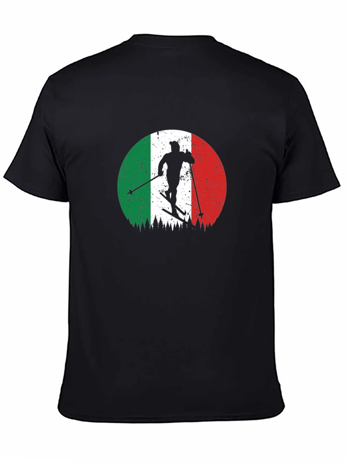Italian Flag Skiing T-Shirt - Retro Style product image 3