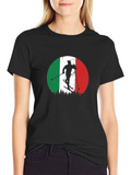 Italian Flag Skiing T-Shirt - Retro Style product image 1