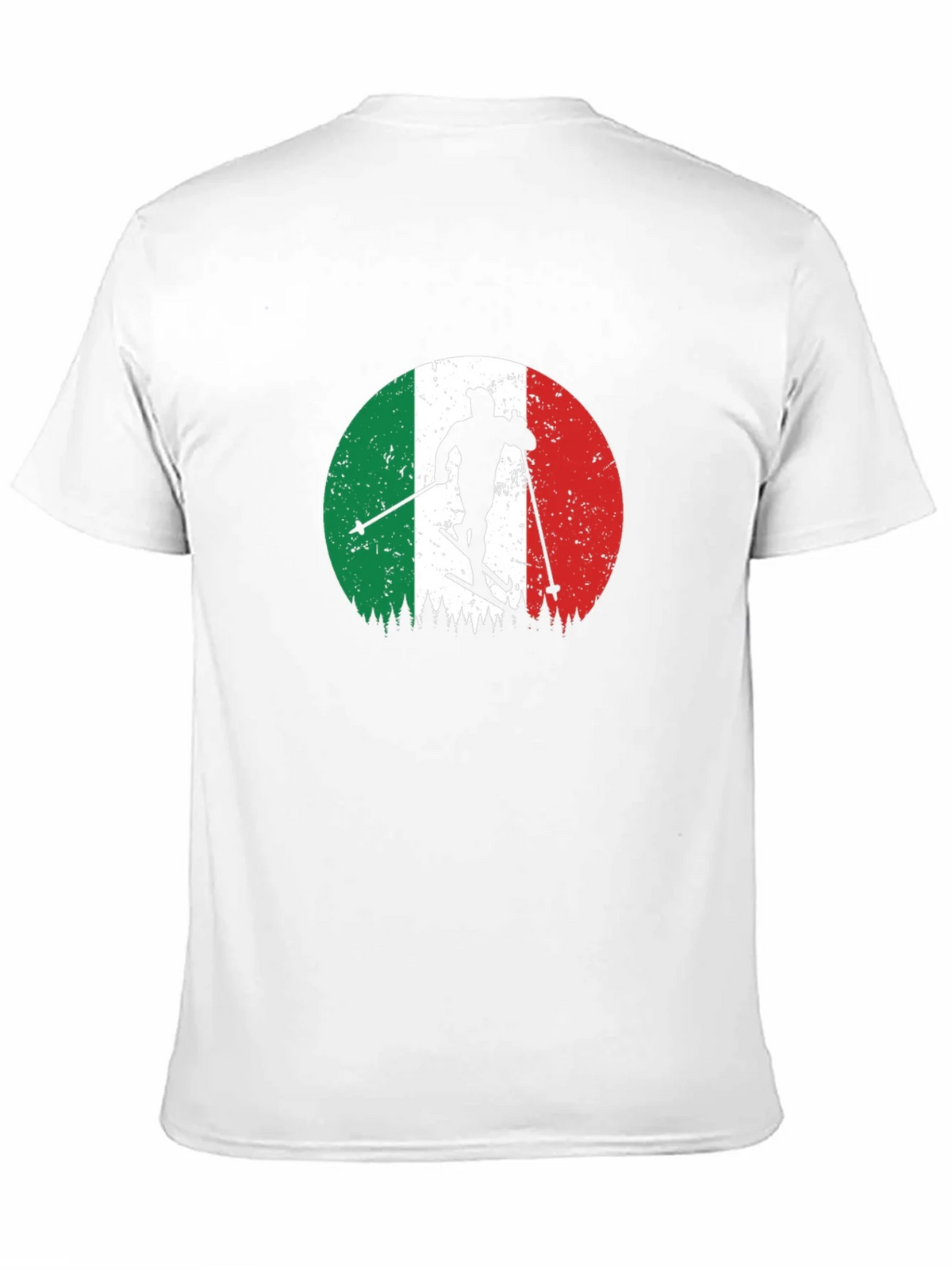 Italian Flag Skiing T-Shirt - Retro Style product image 5