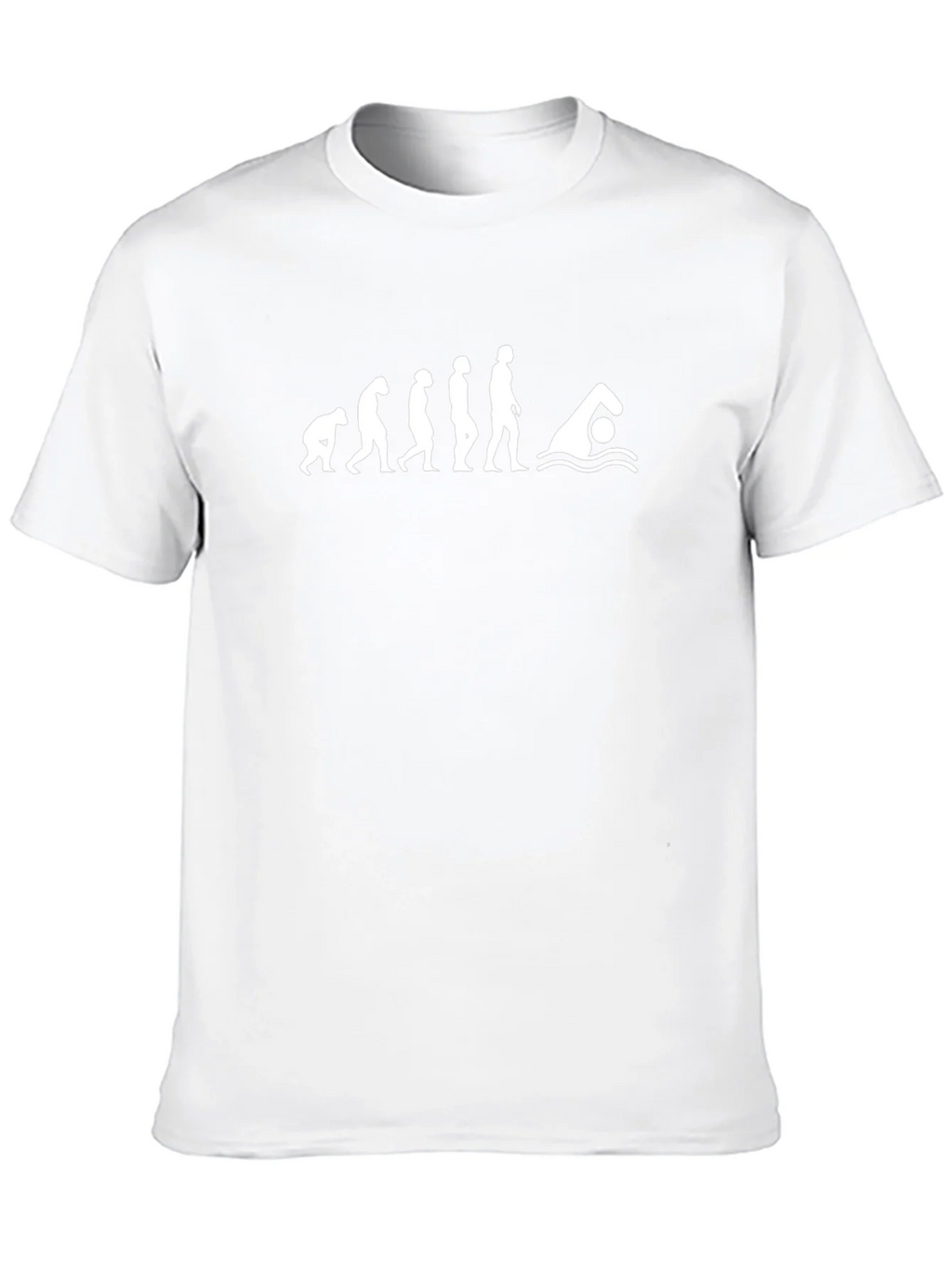 Evolution of Swimmer Black T-Shirt product image 7