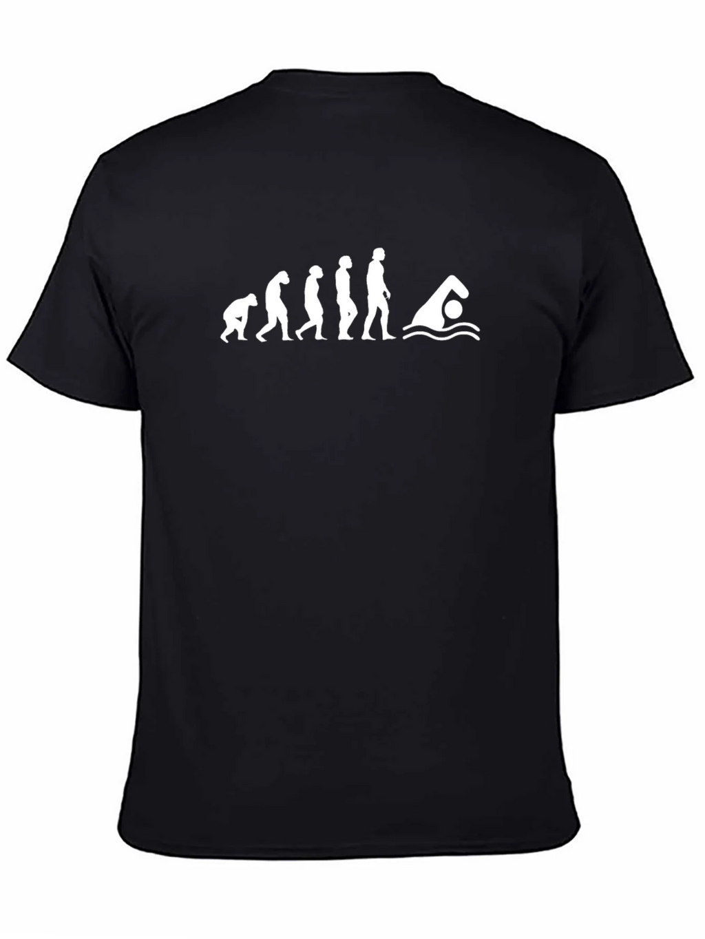 Evolution of Swimmer Black T-Shirt product image 3