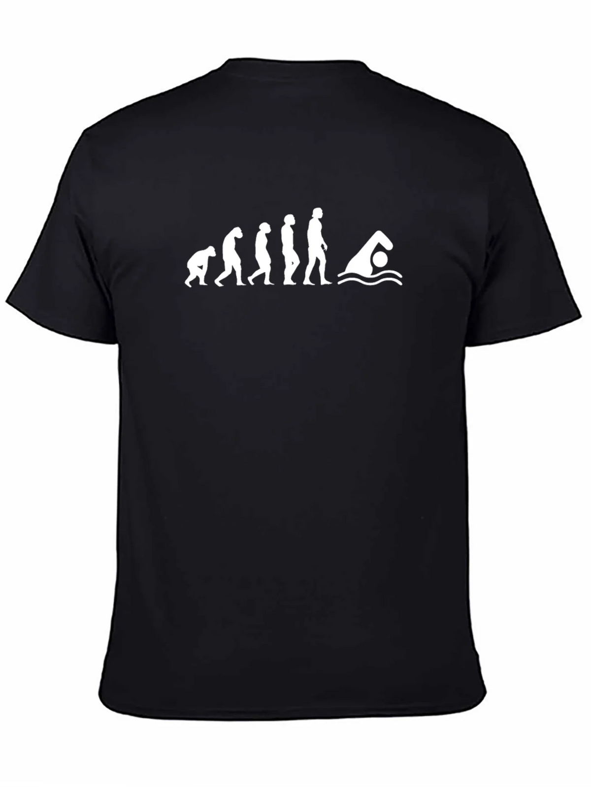 Evolution of Swimmer Black T-Shirt product image 3