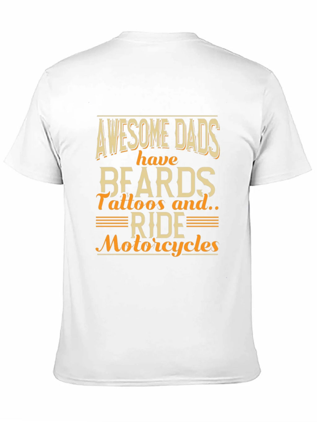 Awesome Dads T-Shirt - Beards Tattoos Motorcycles product image 10