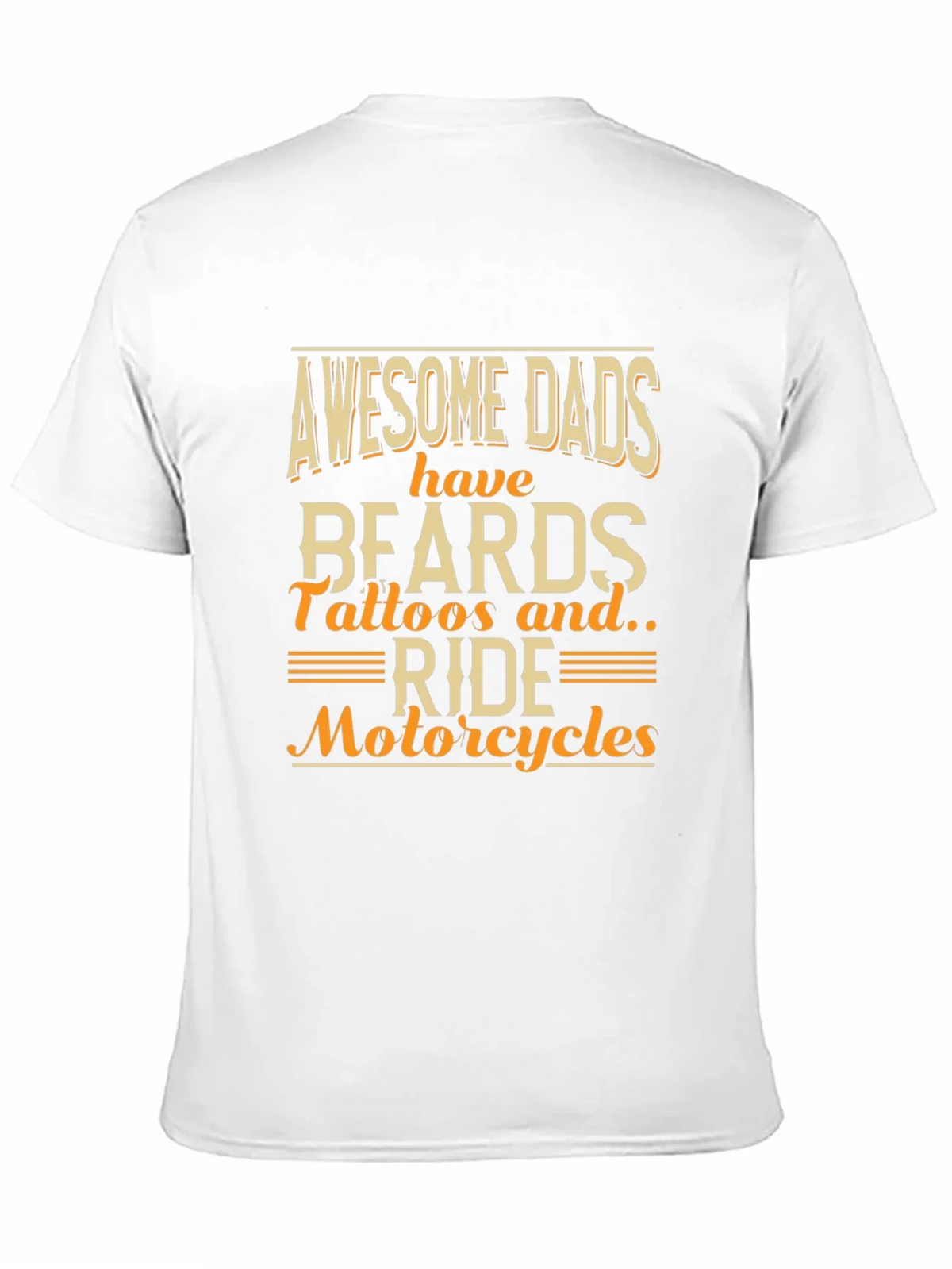 Awesome Dads T-Shirt - Beards Tattoos Motorcycles product image 10