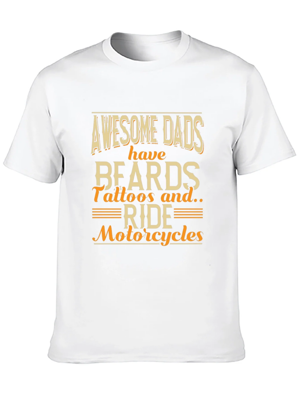 Awesome Dads T-Shirt - Beards Tattoos Motorcycles product image 9