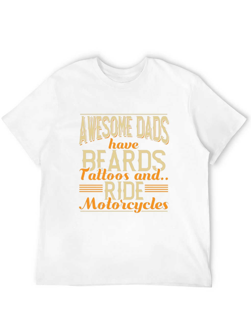 Awesome Dads T-Shirt - Beards Tattoos Motorcycles product image 11