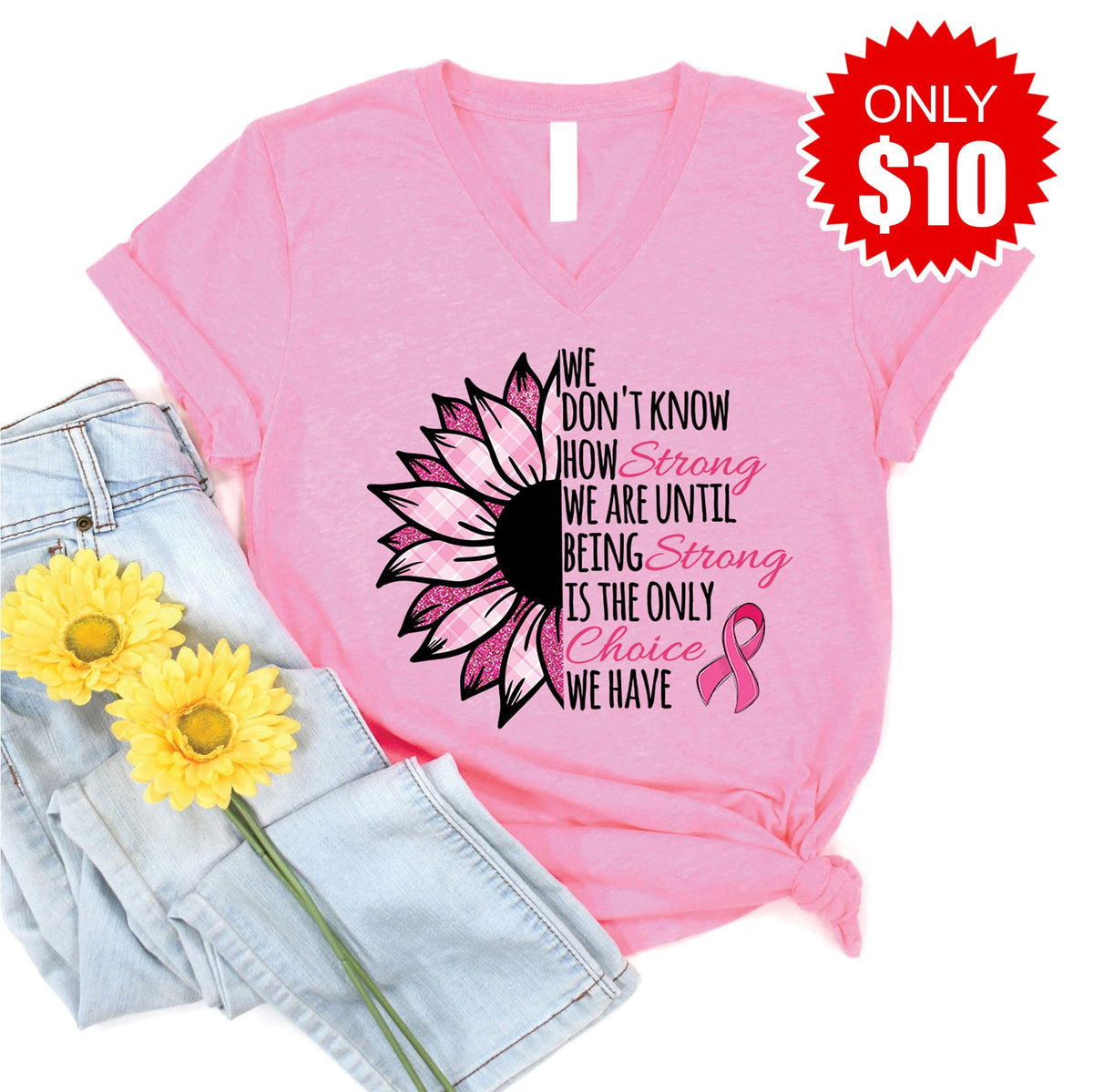 Sunflower Strong V-Neck - 10