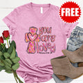 You Are Loved Pink Paint V-Neck - 0