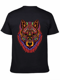 Psychedelic Wolf Graphic Tee - Bold Artistic Design product image 1