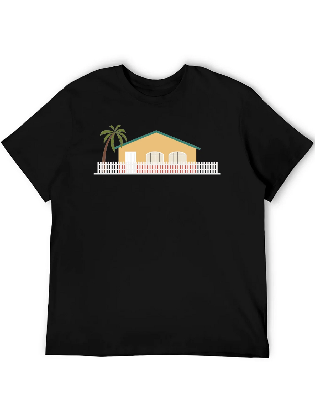 House with Palm Tree Graphic T-Shirt product image 5