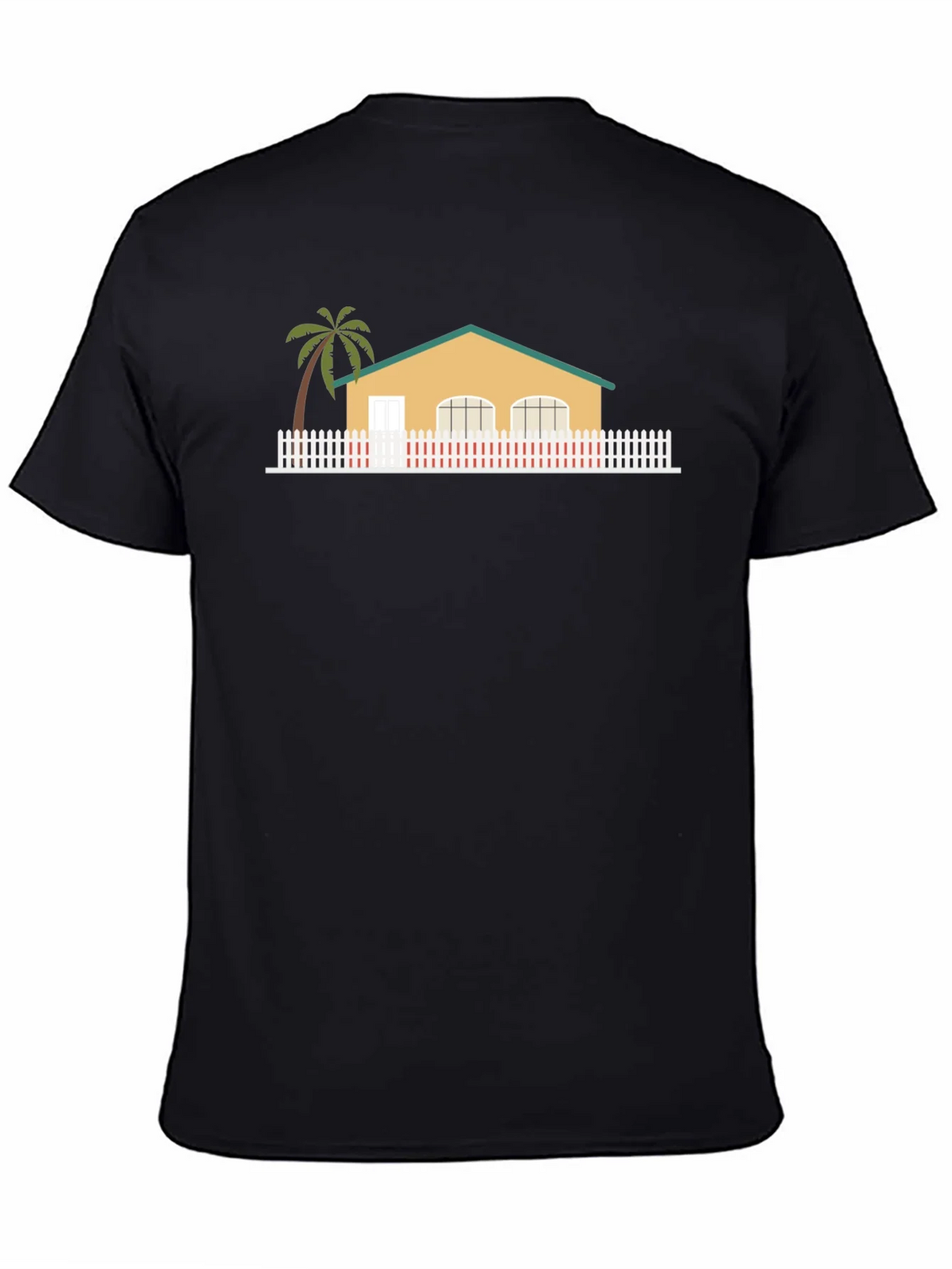 House with Palm Tree Graphic T-Shirt product image 4