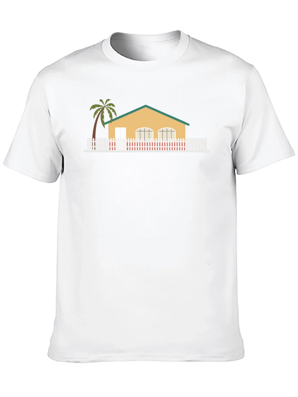 House with Palm Tree Graphic T-Shirt product image 9