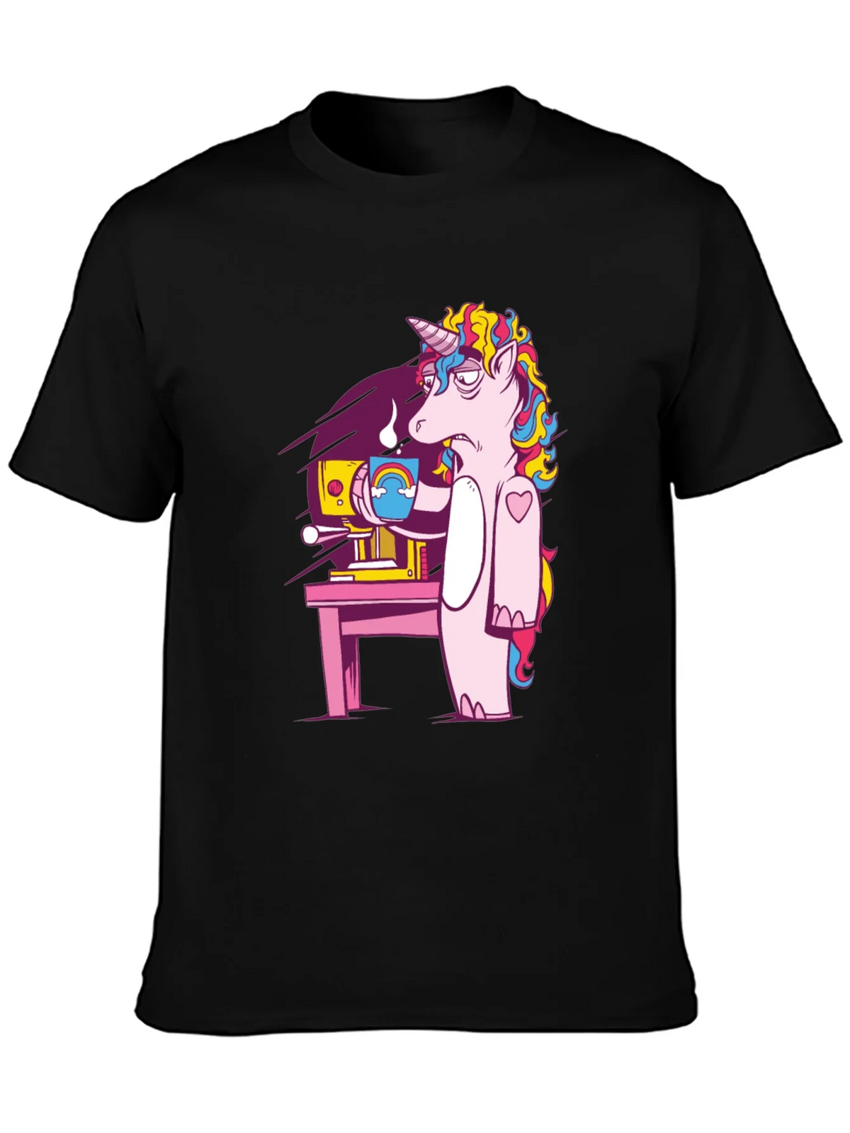 Unicorn Coffee T-Shirt - Funny Cartoon Graphic Tee product image 3