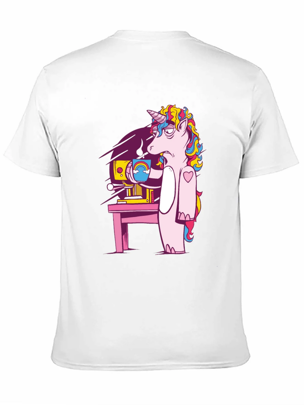 Unicorn Coffee T-Shirt - Funny Cartoon Graphic Tee product image 10
