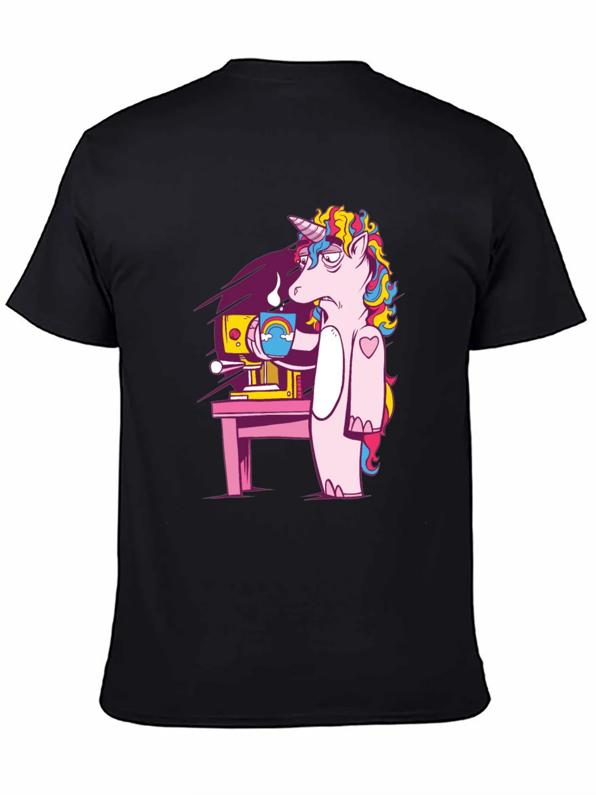 Unicorn Coffee T-Shirt - Funny Cartoon Graphic Tee product image 4