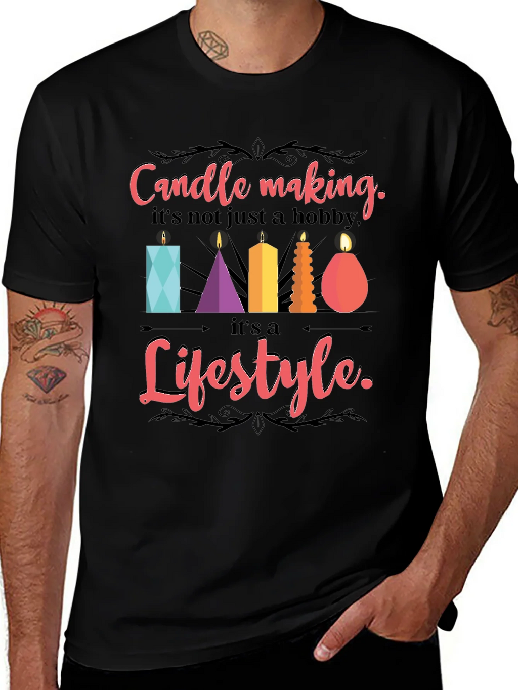 Candle Making Lifestyle Graphic Tee product image 1