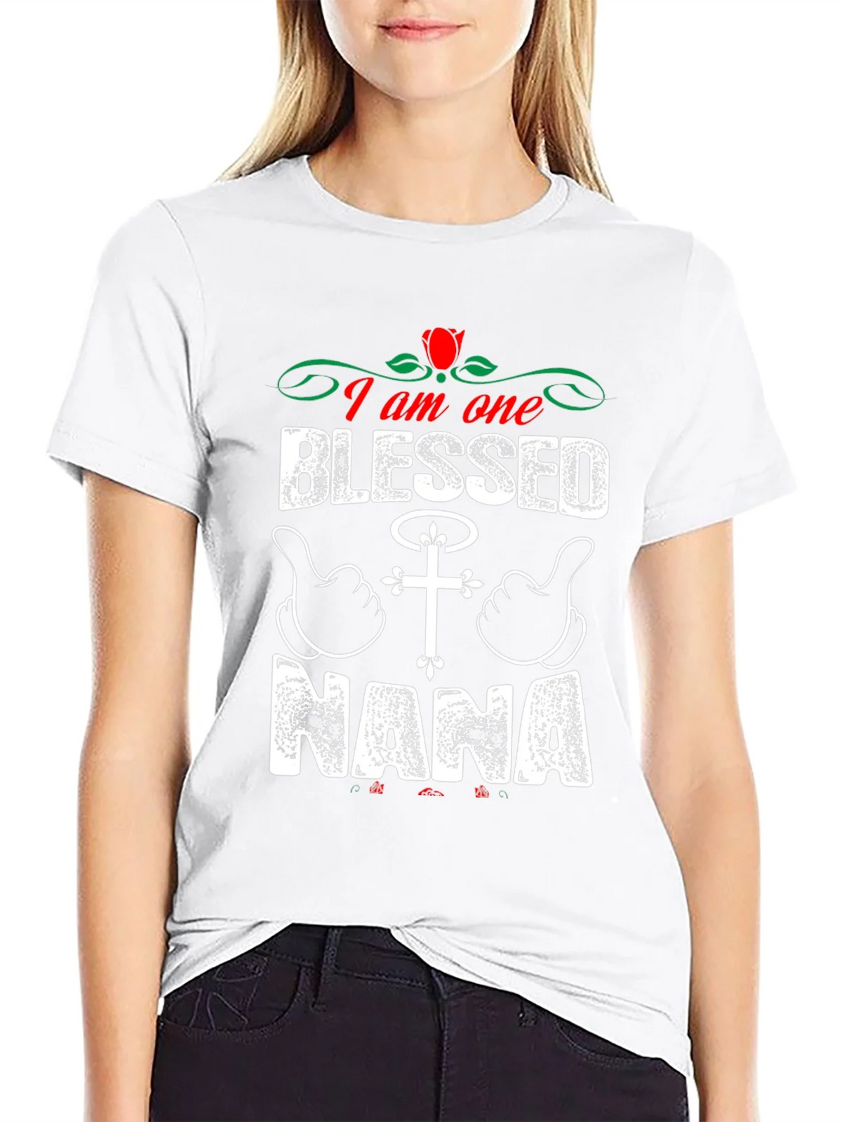 Blessed Nana T-Shirt - Christian Grandparent Apparel product image 5