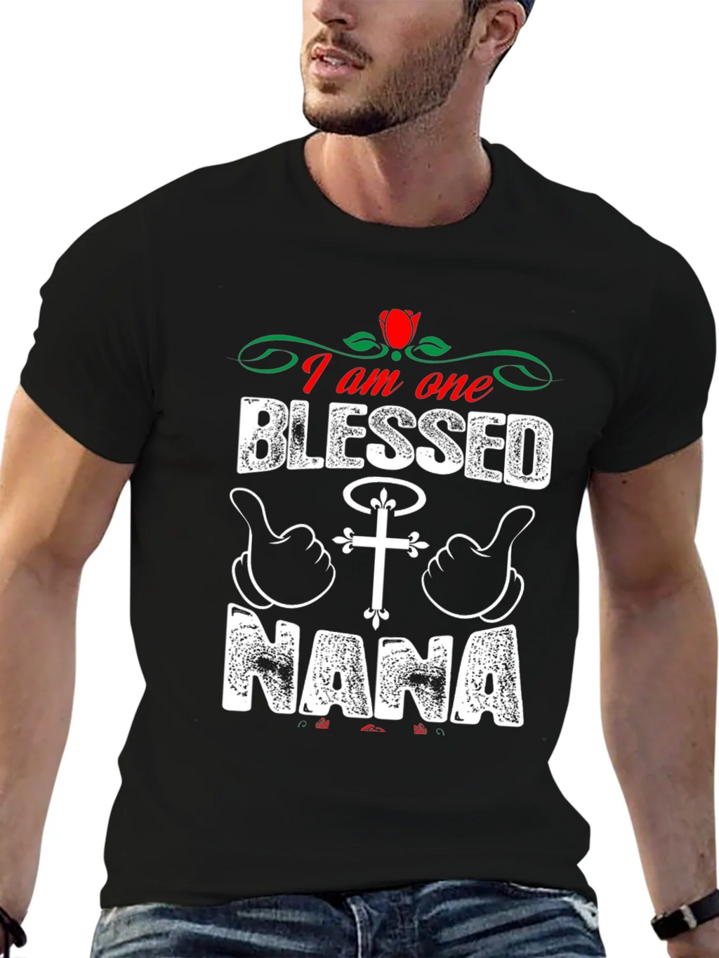 Blessed Nana T-Shirt - Christian Grandparent Apparel product image 4