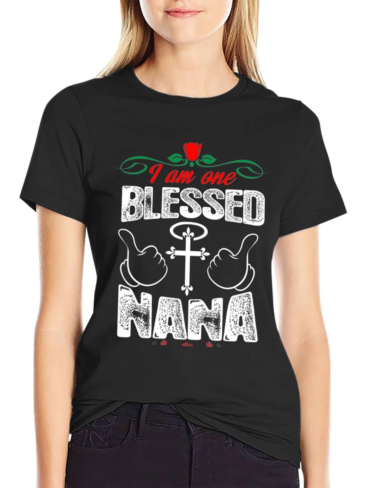Blessed Nana T-Shirt - Christian Grandparent Apparel product image 2