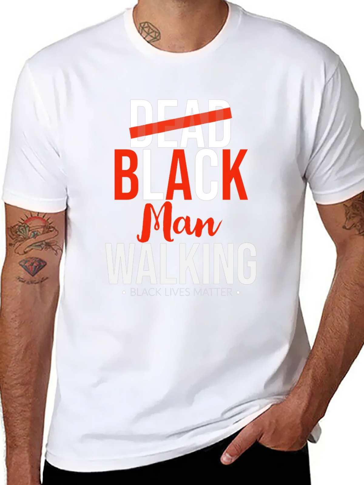 Dead Black Man Walking Graphic Tee - Lives Matter product image 2