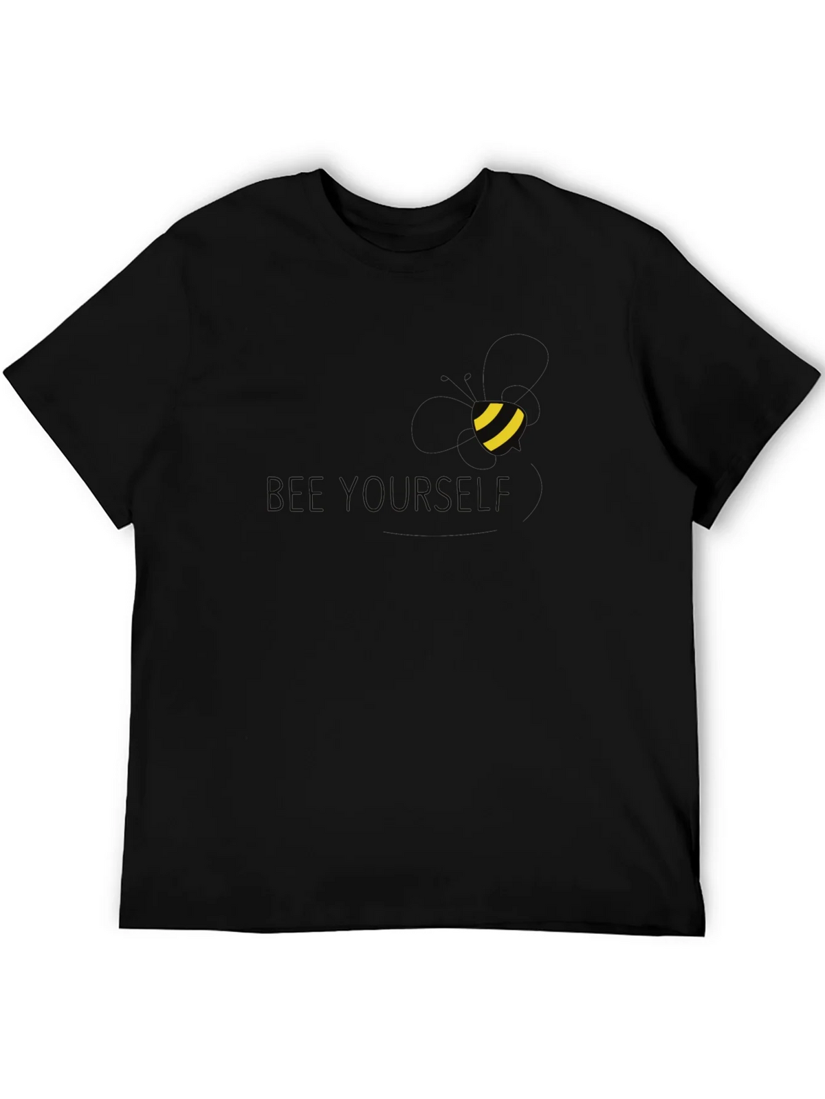 Bee Yourself Black T-Shirt - Stylish Comfortable Fit product image 2