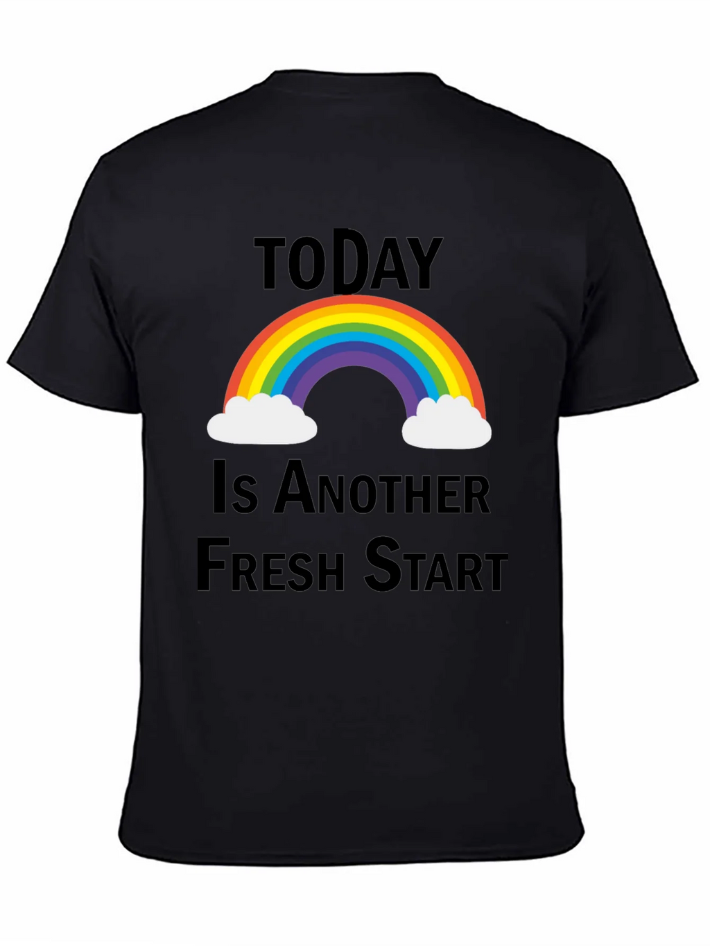 Fresh Start Rainbow Graphic Tee - Positive Vibes T-Shirt product image 4