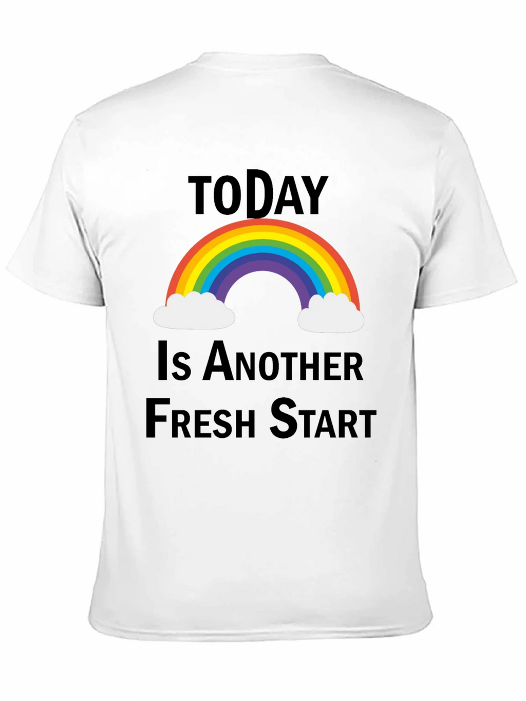 Fresh Start Rainbow Graphic Tee - Positive Vibes T-Shirt product image 10