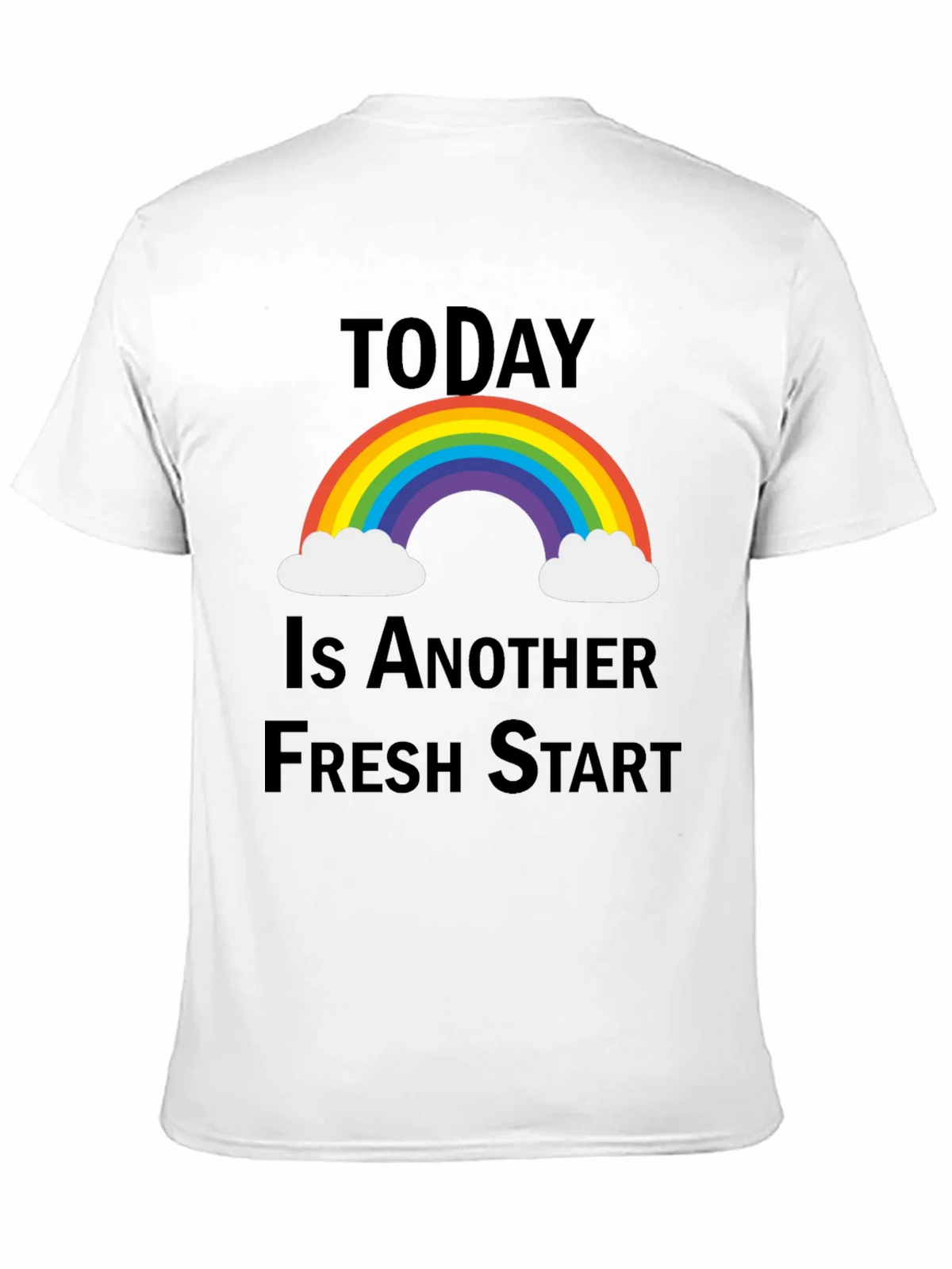 Fresh Start Rainbow Graphic Tee - Positive Vibes T-Shirt product image 10