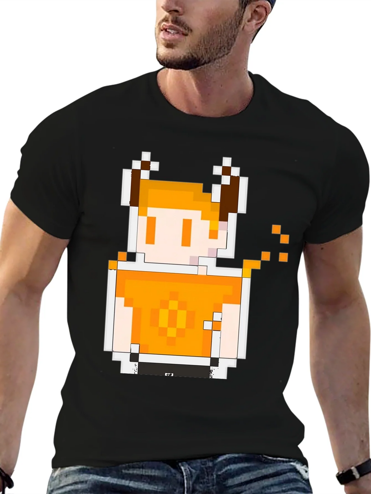 Pixel Art Character T-Shirt - Retro Gaming Style product image 6