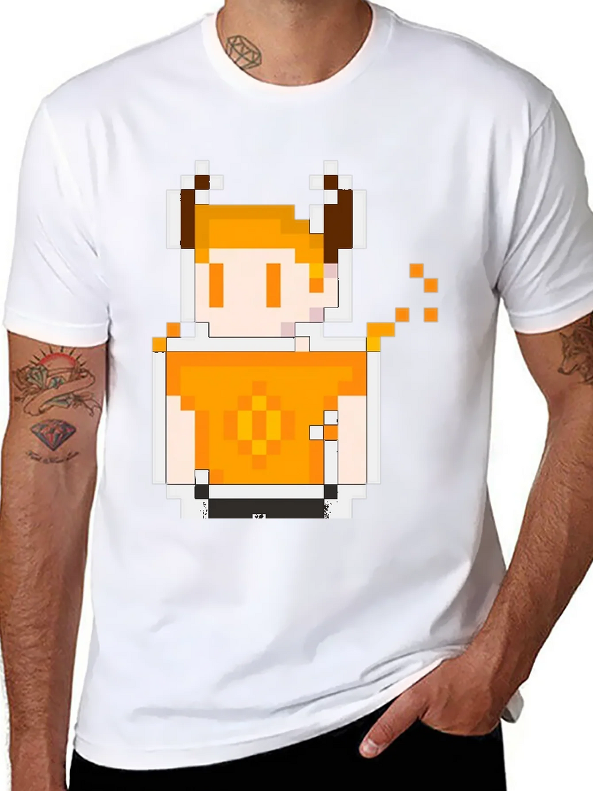 Pixel Art Character T-Shirt - Retro Gaming Style product image 7