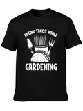 Taco Gardening T-Shirt - Black Graphic Tee product image 1