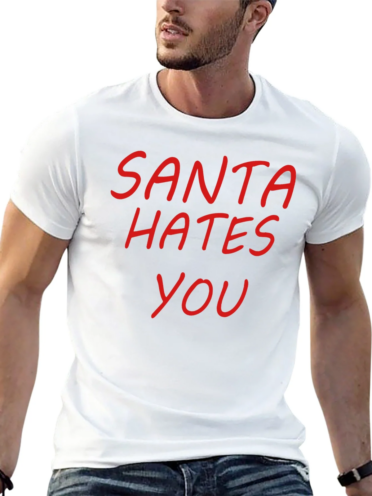 Santa Hates You Graphic T-Shirt product image 12
