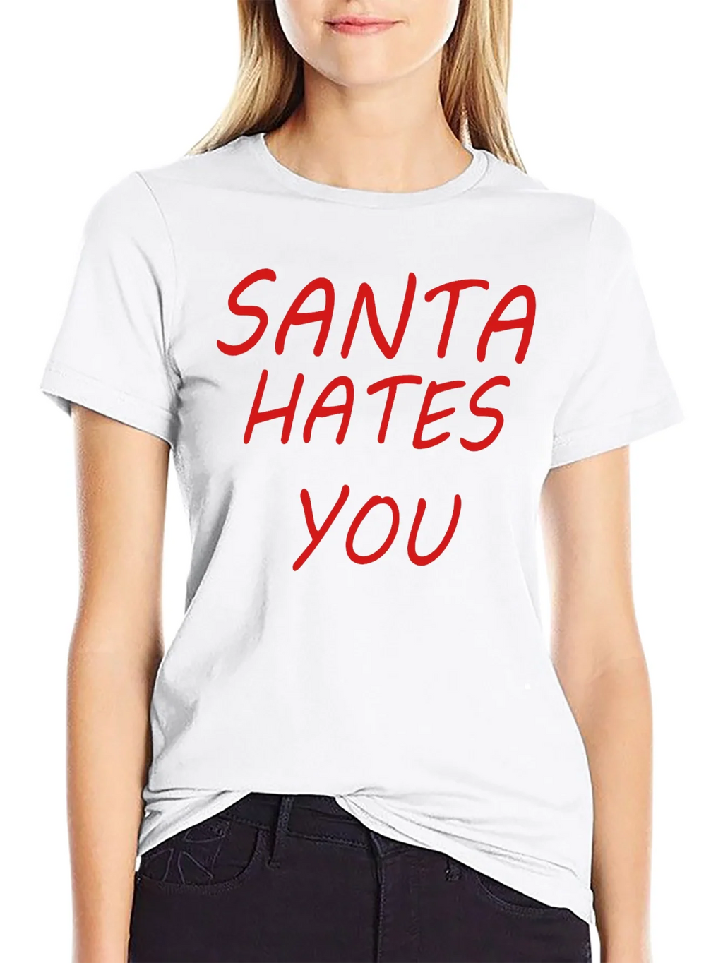 Santa Hates You Graphic T-Shirt product image 8