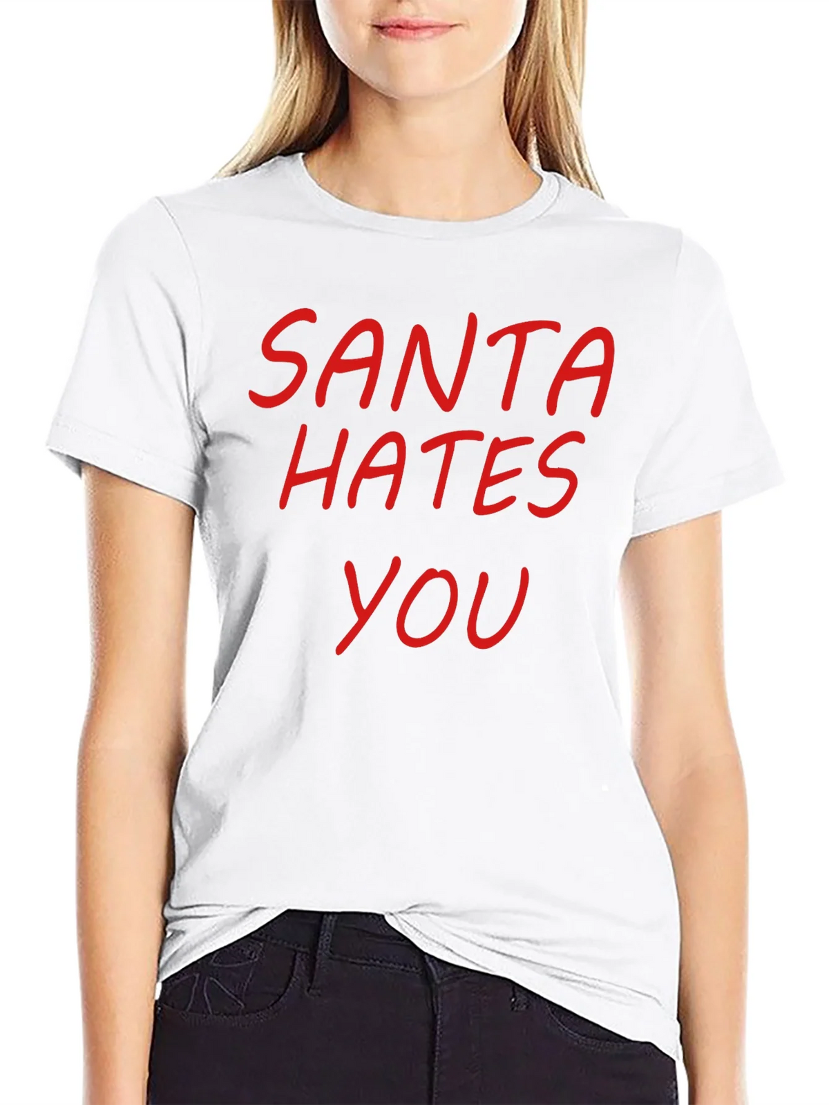 Santa Hates You Graphic T-Shirt product image 8